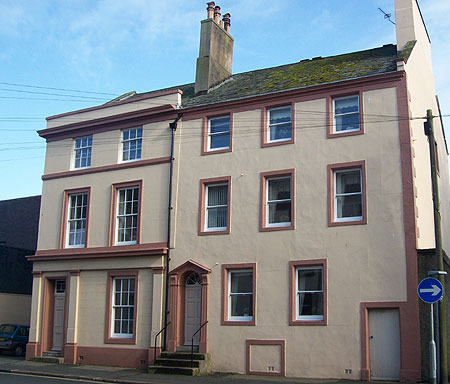 Two Georgian town houses beside Trinity Gardens