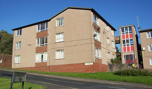 Flats at the bottom of Wellington Row